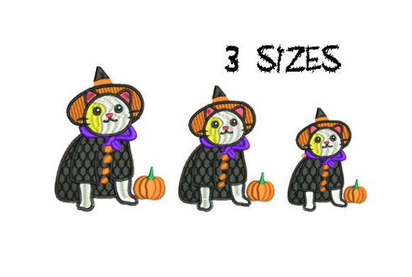 Cute Cat Halloween Embroidery Design Review