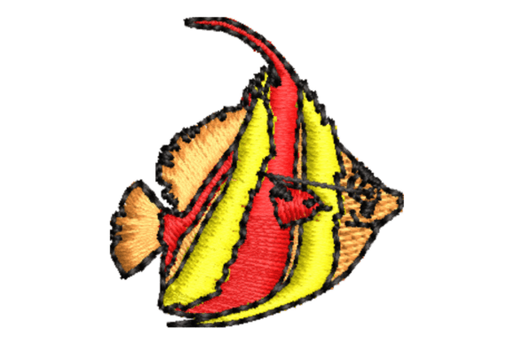 Fish Embroidery Design: Graceful Elegance for Handmade Gifts